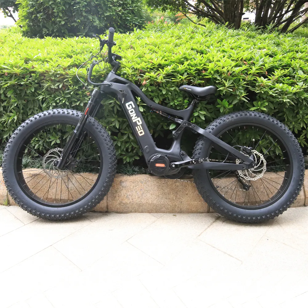 Bafang m620 프레임 탄소 섬유 프레임 지방 타이어 1000w 전자 자전거 전기 자전거 전체 서스펜션 26 인치 미국 주식