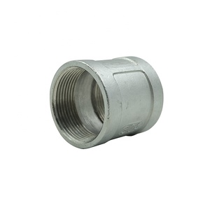 DKVスレッドフルカップリング304ステンレス鍛造パイプ継手3000 # BSPNPT鍛造フルカップリング