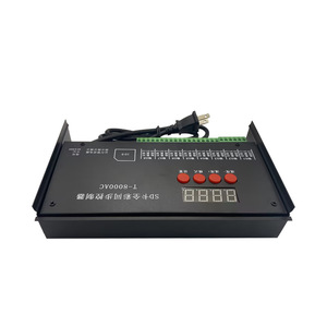 Светодиодный контроллер T-8000AC SD-карты контроллер для WS2801 WS2811 LPD8806 8192 пикселей DC5V водонепроницаемый непромокаемый контроллер AC110-240V - Product Image 3
