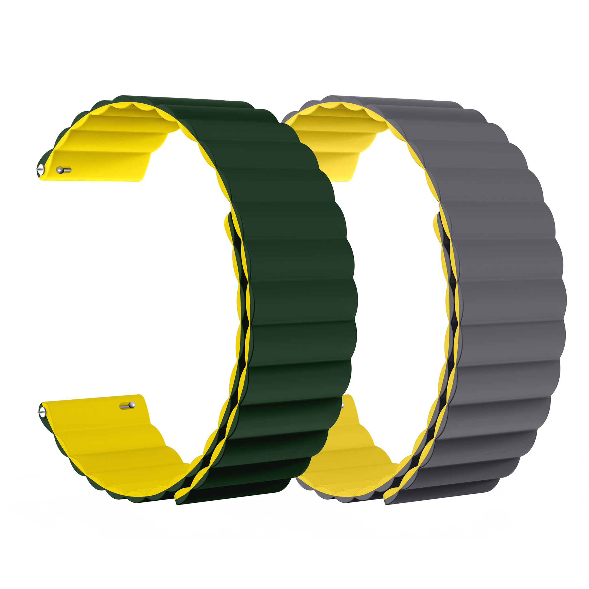 Verde/amarillo + gris/amarillo