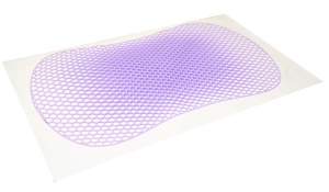 TPE Planets VIOLETハーモニーピロー、100% ソフトタラレイラテックスピローコアを備えた睡眠サポート弾性グリッド六角 - Product Image 3
