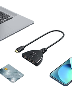 Conmutador HD tres en uno, convertidor de alta definición 4K, decodificador con accesorios de audio/video para conexión de monitor HDMI/3D - Product Image 5