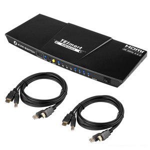 TESmart-Conmutador HDMI de 4 puertos, 4 entradas y 1 salida, conmutador KVM de 4K a 60Hz, multivisor, 4 entradas y 1 salida - Product Image 1