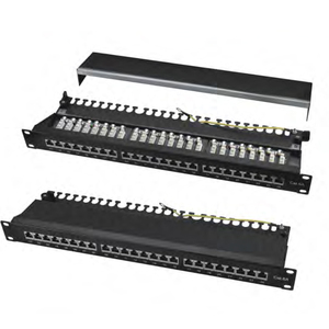 Panel de conexión de alta cantidad Cat5E FTP Shield 1U Panel de conexión de 24 puertos con etiqueta de impresión Krone IDC - Product Image 4