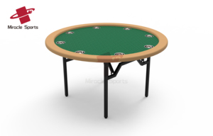 Phong cách hiện đại Vòng gấp Poker bảng với cup chủ màu xanh lá cây bố trí cho Poker Canh Bạc - Product Image 3