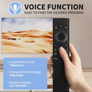 Telecomando solare sostitutivo BN59-01385A per Samsung Neo QLED 8K 4K serie Smart TV controllo vocale di codice fisso - Product Image 3