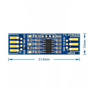 RS232 SP3232 TTL zu RS232 Modul RS232 zu TTL Flash ing Line Serial Port Modul Vergoldete Platine - Product Image 3
