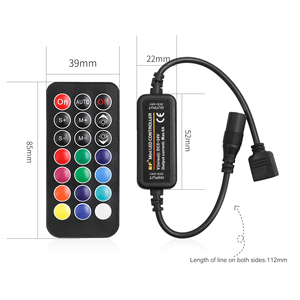 Новый список мини беспроводной RF2.4G 6A RGB светодиодный контроллер простой проводки пульт дистанционного управления для световой полосы - Product Image 4
