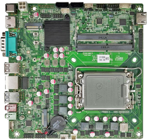Intel LGA1700 Mini Itx Dual Cpu computadora placa base H610 Chipset DDR5 placa base con procesador doble SATA placa base - Product Image 1