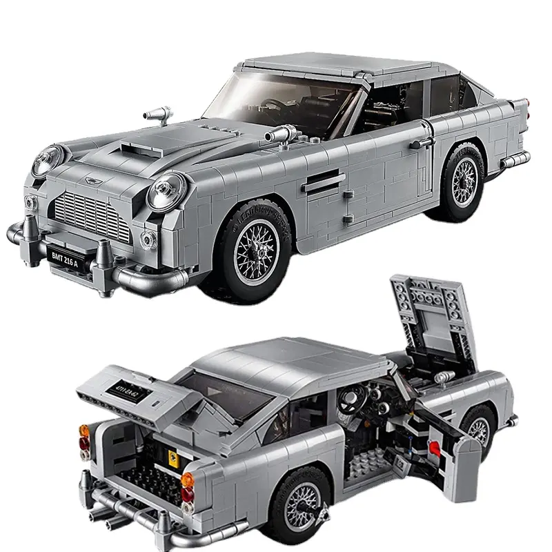 1439PCS Técnico 007 James Bond DB5 Aston Martin Blocos de Construção de Carros Clássicos 10262 Tijolos Brinquedos Presentes de Aniversário