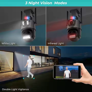 2Way音声 & スマートアラーム6MPデュアルレンズ弾丸カメラH.265、WiFi/Type-C、家庭用/ビジネス用カラーナイトビジョン - Product Image 3