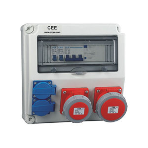 Caixa industrial elétrica múltipla <span class=keywords><strong>CEE</strong></span> 16A 220-380V 2P + E 3P + E 3P + N + E