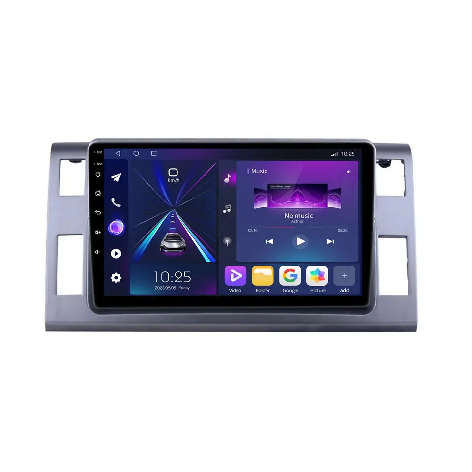 Coche HD multimedia 10,1 pulgadas doble Din Android 10 GPS 2 + 64GB WIFI REPRODUCTOR DE DVD para coche para Toyota Previa/Estima/Tarago 2006