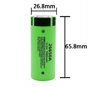 Yüksek kapasiteli 26650 5000mAh şarj edilebilir 3.7V 26650 Li ion pil 26650A 5000mAh 3.7V lityum hücre için <span class=keywords><strong>LED</strong></span> el feneri - Product Image 1