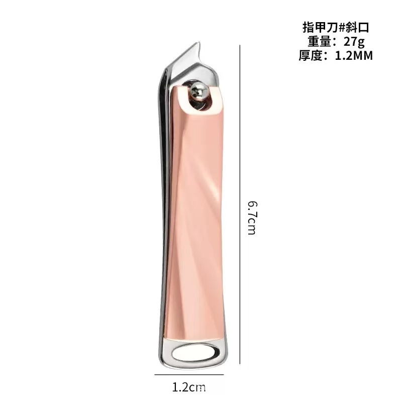Or rose, bouche inclinée