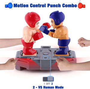 Electronic Punching Boxing Game Toy: <strong>RC</strong> <strong>Fighting</strong> <strong>Robots</strong> With Sounds | Cool Battle Board Game | Hand Operated Sports Play Set - Product Image 2