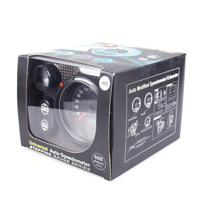 มาตรวัดความเร็ว80มม. 3.75นิ้วพร้อมไฟกะสีแดง MPH KMH จอแสดงผล LED - Product Image 5