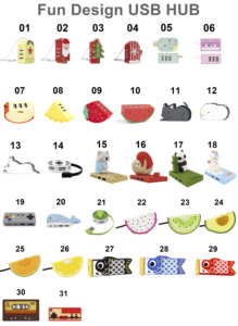 Regalo personalizado divertido lindo frutas Usb Hub diseño USb 2,0 transferencia de datos 3 puertos adaptadores 3,0 Usb Hub