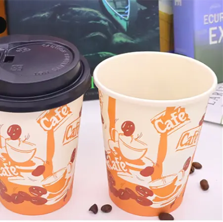 Tazza di carta monouso a doppio strato con stampa personalizzabile per tè e latte di soia tazza di carta universale