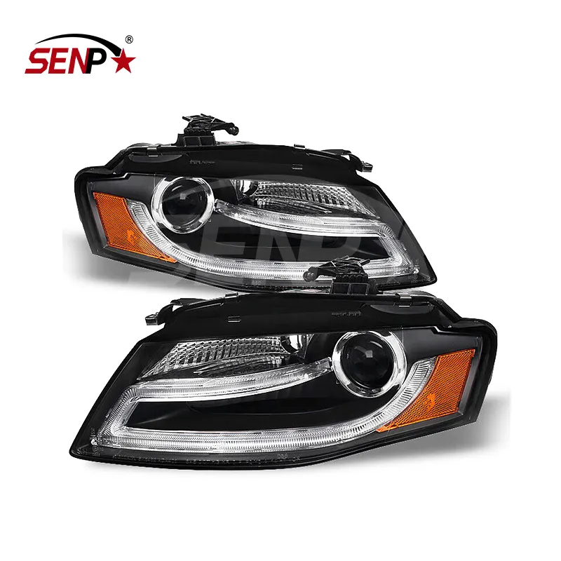 SENPEI Auto Body Parts para 2009 2010 2011 2012 Audi A4 B8 Sedan LED DRL Proyector Faros delanteros 8K0941029AH,8K0941030AH