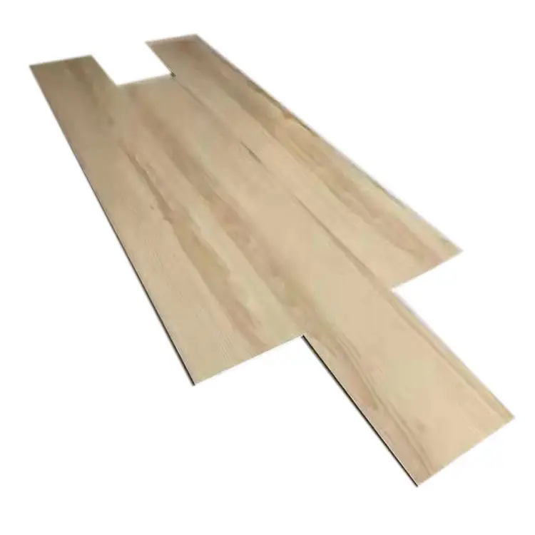 Suelo SPC de tablones de lámina de vinilo LVT con bloqueo de clic de grano de madera comercial impermeable de alta calidad para Cocina