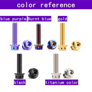 Độ chính xác cao hợp kim titan thép Anodized răng cưa hình lục giác đầu mặt bích bu lông Titan bu lông M6 - Product Image 2