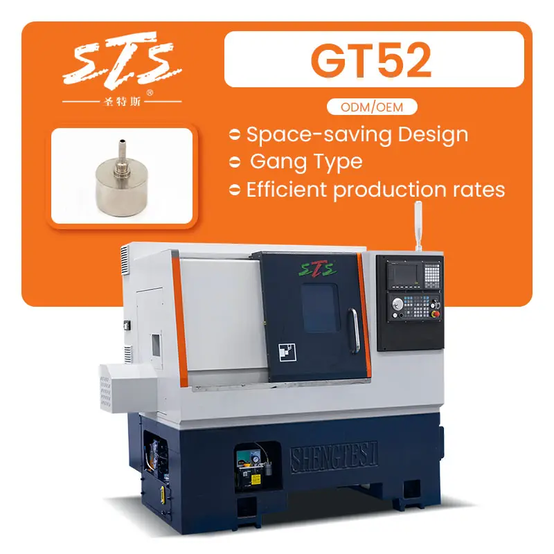 Tornio Cnc a due assi Fanuc System Gang Type Slant Bed tornio con collettore di nebbia d'olio