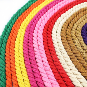 Nhà Máy Bán Buôn Bông Macrame Dây Sợi Dây Thừng Xoắn Bông Bện Dây Đa Màu Sắc Core-Spun Sợi Dây Thừng Duy Nhất Sợi Dây Thừng Ren - Product Image 2