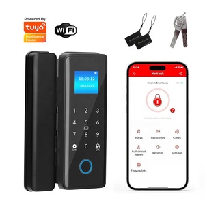 Tuya Smartlife telecomando Ttlock biometrico ufficio digitale serratura porta impronta intelligente vetro serratura porta serratura - Product Image 1