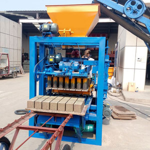 Yju QT4-24 בטון ביצוע מכונה ב jq350 מיקסר עבור בלוק לבנים ביצוע מכונות ייצור קו חם ב jamaica