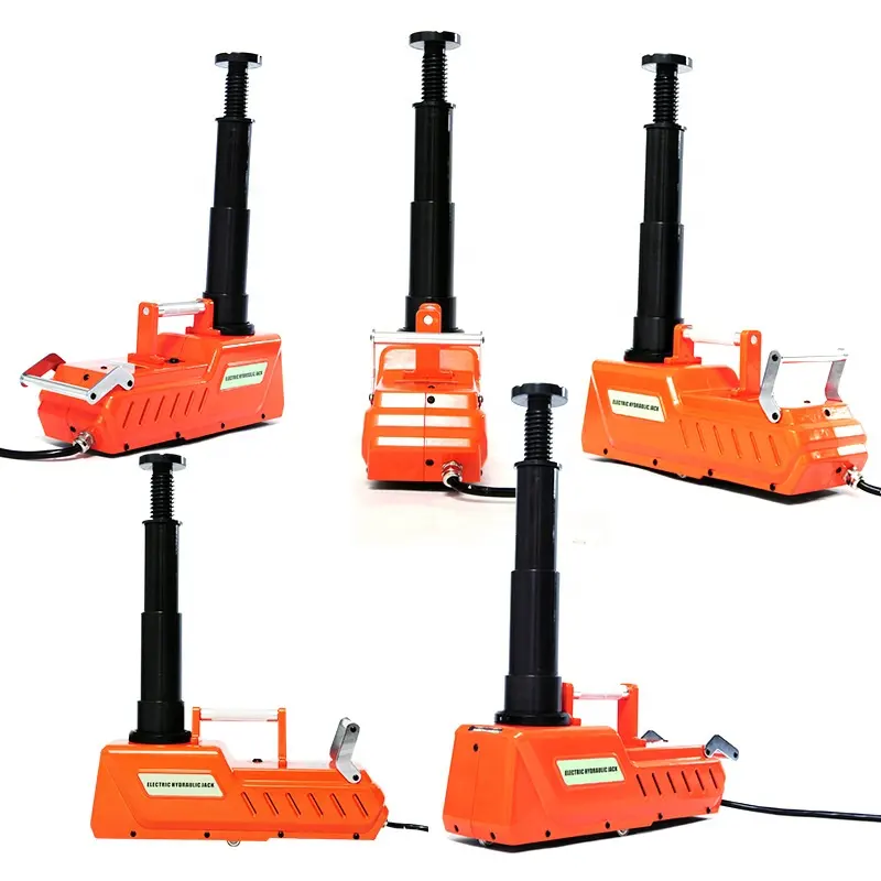 Professional Portable DC12V 15 Ton car Electric Hydraulic bottle floor Jack for emergency rescue tire change
