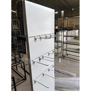 Su misura bianco singolo lato del display rack con ganci dogati - Product Image 2