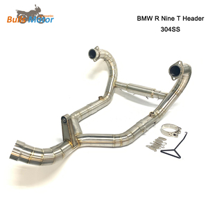BMW R için egzoz dokuz T başlık boruları rstock ön boru titanyum alaşım paslanmaz çelik R9T başlıkları ile stok üzerinde kayma - Product Image 3