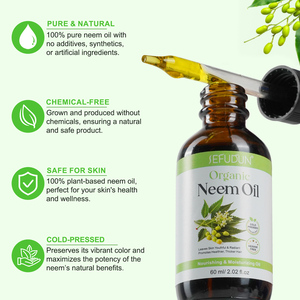 SEFUDUN Private Label 60ml Pure Natural Organic Smoothing Fine Lines <strong>Neem</strong> <strong>Oil</strong> Advanced Essential <strong>Oil</strong> for Hair Growth &amp; Skin Care - Product Image 2