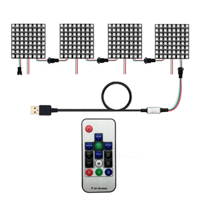 WS2812B RGB flessibile 16x16 Pixel pannello matrice schermo ECO Led modulo WS2812 IC indirizzabile individualmente DC5V