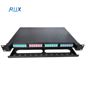 Marco de distribución de fibra óptica de alta densidad MPO/MTP Panel de conexión de montaje en rack 1U 19 pulgadas 12-288 núcleos - Product Image 1