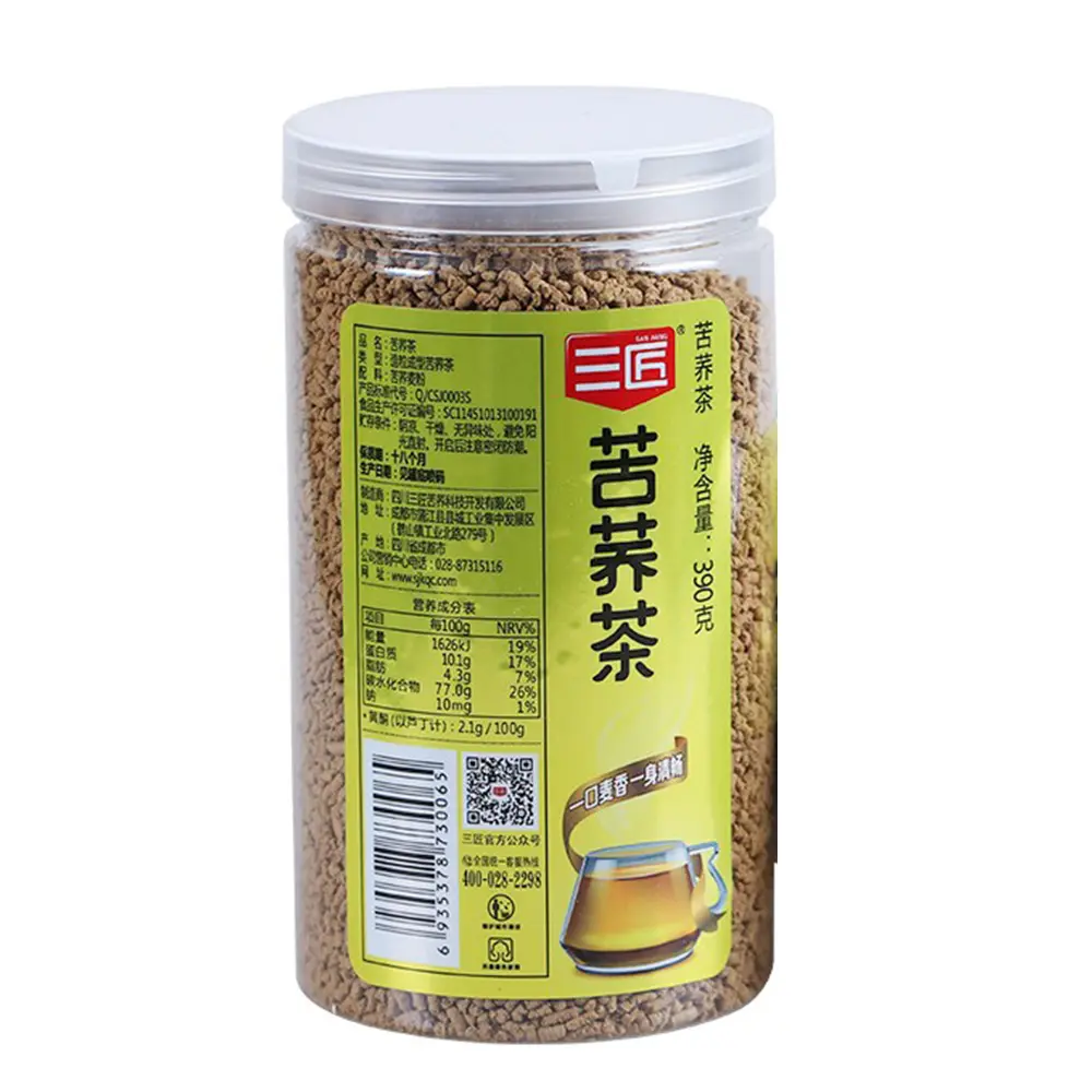 Label pribadi OEM 390g teh herbal soba Tartary sandiang 100% alam sehat kuqiao cha