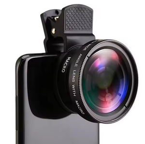 Zoom 0.45X klip tarzı 2 1 makro geniş açı cep telefonu kamera Lens 49uv HD Lens iPhone Android - Product Image 4