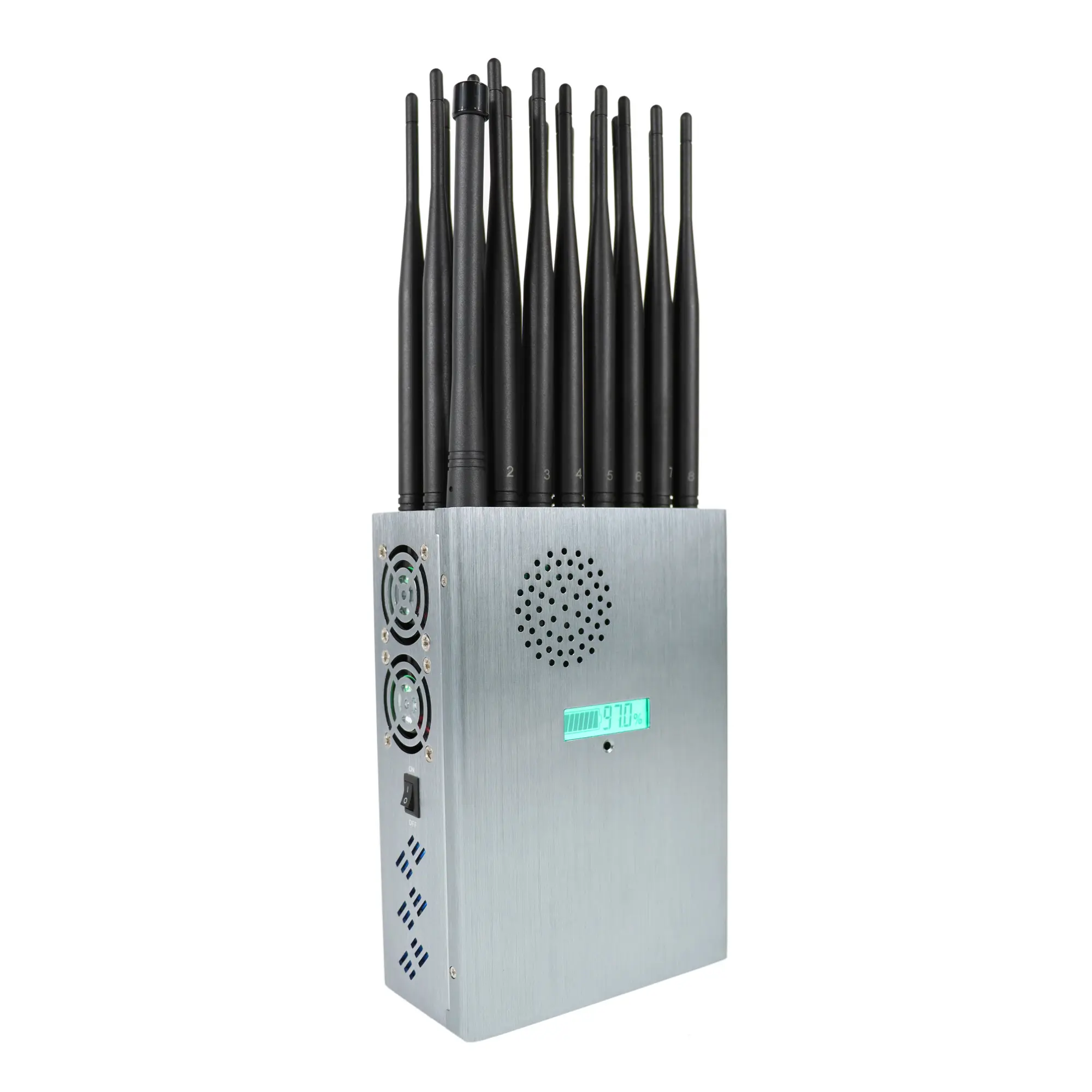 Dispositivo detector de señal de teléfono móvil portátil de mano 24 antenas 2G 3G 4G 5G GPS WIFI Lojack VHF UHF 315 433 repetidores