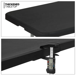 Bộ 6 bàn ăn gấp di động cho các bữa tiệc ngoài trời và các sự kiện bằng kim loại thép và nhựa xây dựng cho ăn uống - Product Image 5