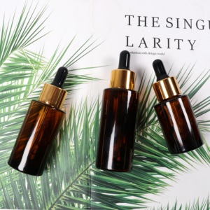 20ml 30ml 40ml 50ml 60ml 80ml 100ml 120ml Amber uçucu yağ için cam damlalık şişe özel Logo baskı ve kağit kutu - Product Image 1
