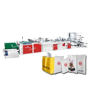 4 Function <strong>Automatic</strong> LDPE Side Seal Cutting Loop Hand Shopping Bag <strong>Machine</strong> Heat Weld Patch <strong>Handle</strong> Carry Plastic Bag <strong>Make</strong> <strong>Machine</strong> - Product Image 1