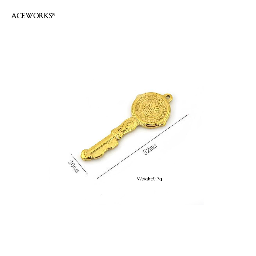 Pendentif Clé Saint Benoît 52MM - Argent C