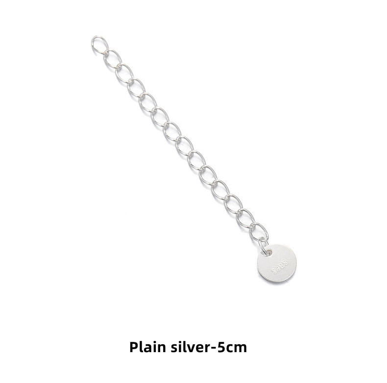 Plain silver 5cm