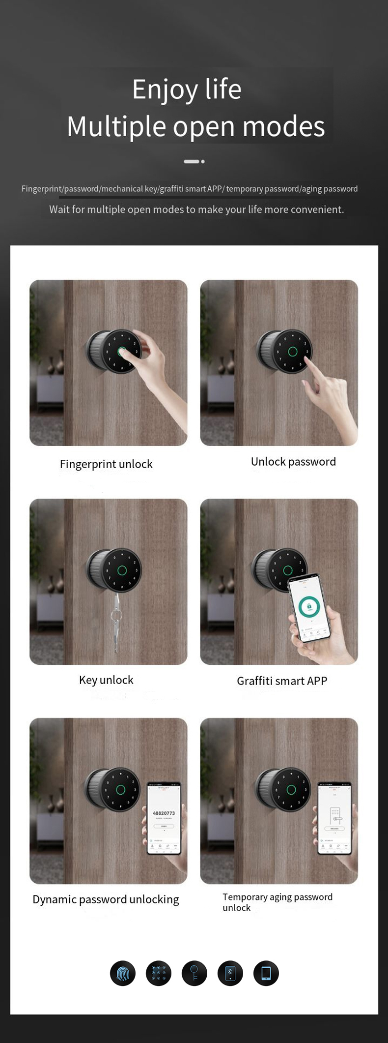 door lock guangdong*hyh hardware adobe master collection electronics locks ttlock finger print door lock