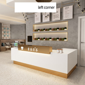 批发优质前台收银台收银台，用于广东咖啡店便利店收银台 - Product Image 4