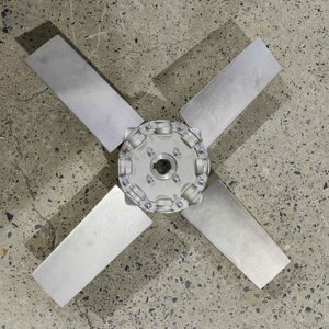 彩色风扇P3H轴流冷却风扇，用于铝制风扇叶轮通风系统 - Product Image 3