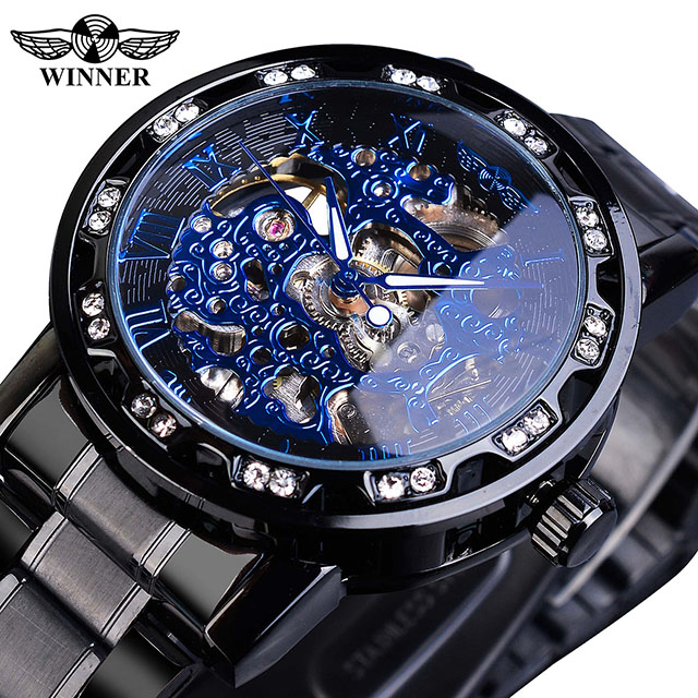 Hombre - Estuche negro - Azul