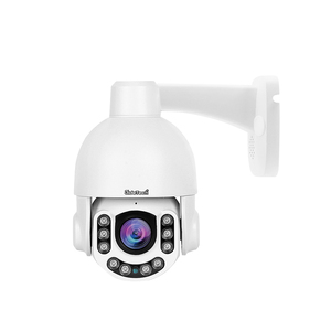 JideTech 8MP PTZ安全摄像机，带5倍变焦H.265/H.264夜视红外闭路电视IP户外人体运动跟踪内置扬声器 - Product Image 1