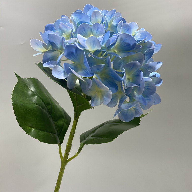 80cm single head hydrangea sky blue